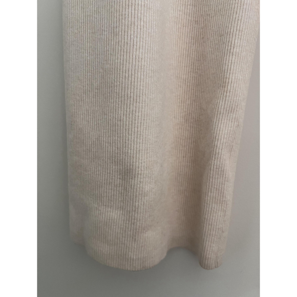 Nuuds Pants Womens 2XL Beige Ribbed Knit Wide Leg Lounge Pull On Soft Stretch - Picture 6 of 9